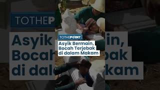 Viral Bocah Terjebak Masuk Kijing Kuburan di Pamekasan, Setengah Badan Masuk, Warga Panik Menolong