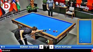 BURAK HAŞHAŞ vs UFUK KAPUSIZ | 3 CUSHİON BİLLİARDS 1.LEAGUE PLAYOFF FİNAL 1/4 ANKARA 2024