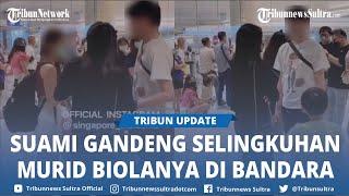 Wanita Tangkap Basah Suami Gandeng Selingkuhan Pake Baju Couple Di Bandara