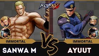 KOFXV️SANWA M (Geese/Beni/Isla) vs AYUUT (Goenitz/Heidern/Isla)️Replay Match - 09/24