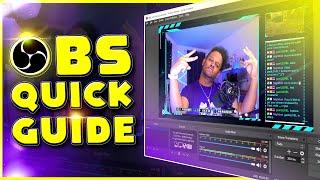 OBS STUDIO Quick Setup Guide - Streaming And Recording Settings Tutorial