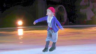 Arseny Plushenko (4 years old), the younger son of Evgeni Plushenko, made his debut in the show