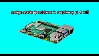 raspberry pi 4 static ip wifi | raspberry pi 4 static ip address