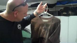 Danny Shows Off Affliction T-Shirt Collection