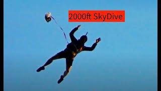 Incredible 2000ft SkyDive Filmed Zoom Camera