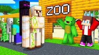 Mikey and JJ Opened a Mob ZOO in Minecraft! (Maizen)