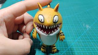 手工自製飢虎鲨荒軟陶泥教學 Sculpting Don't Starve Tiger Shark - Polymer Clay (Fimo) Tutorial