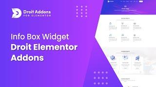 Info Box Widget | Droit Addons for Elementor