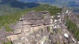 The ancient megaliths Siberia , Altai - videography. 4k video