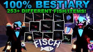 Getting 100% TOTAL BESTIARY (250+ Different Fish!) In Roblox Fisch... Here's What Happened!