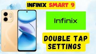 Double tap to screen infinix Smart 9 || How to use double tap || Double tap settings  #infinix