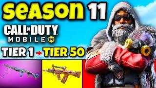 *NEW* SEASON 11 BATTLE PASS MAXED in COD MOBILE 