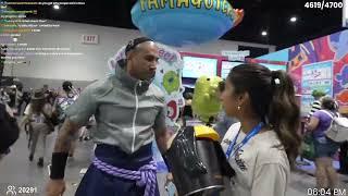 Fousey at Comic Con out here wildin on stream 