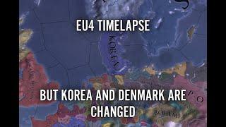 EU4 Timelapse But Korea And Denmark Are Switched