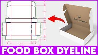 Food Packaging Box Design In Adobe Illustrator - Mailer Box Design