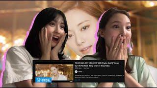 (ENG) TWICE Nayeon & Momo React to Tzuyu's Melody Project "Me!" (Taylor Swift) ft. Bang Chan