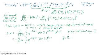 The Born Approximation, PHYS 372