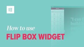 How to Use the Flip Box Widget on Elementor Page Builder [Pro Feature]