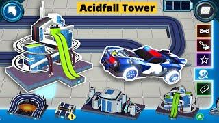 Hot Wheels Racecraft - Unlocked Acidfall Tower Track and Charge The Police Car