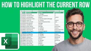 How To Highlight The Current Row In Excel