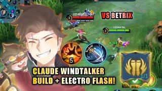 CLAUDE WINDTALKER BUILD WITH ELECTRO FLASH META! NEW BUILD & EMBLEM | TOP GLOBAL CLAUDE - MLBB