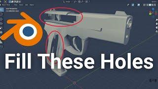 Fill Holes in a Mesh - Blender Tutorial