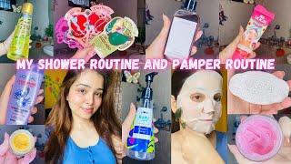 My Realistic Affordable SHOWER ROUTINE AND PAMPER ROUTINE|| Bodycare Skincare Haircare Amazon Beauty