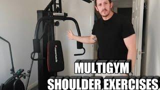 Shoulder exercises you can do with a multigym (hit all 3 delts).