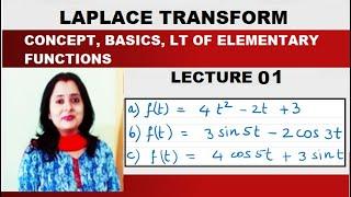 Laplace Transform  01 - Laplace Transform Of Elementary Functions With Examples