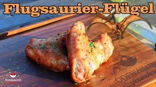 Gegrillte Flugsaurierflügel mit Zitronenmarinade