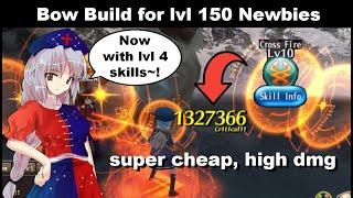 SUPER CHEAP Bow Build for Newbies! WITH Lvl 4 Skills! | Toram Online