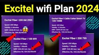 Excitel wifi Plan 2024 | Excitel Broadband plan review | Excitel wifi fiber plan | excitel plan