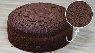 MASSA CHIFFON DE CHOCOLATE FORMA 20 CM DE DIÂMETROS - Bru na Cozinha