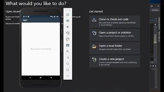 Visual Studio  (First Xamarin Android App)