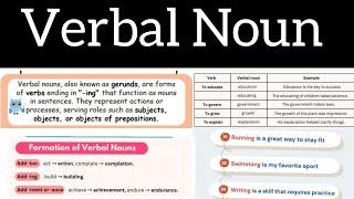 verbal nouns|verbal nouns vs gerunds by Saira Mubeen