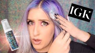 HOLOgraphic HAIR?! IGK FOAMO Holographic HAIR FOAM Review & How to!