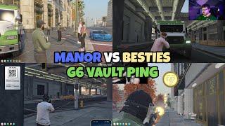 Manor vs Besties After Ste Gets Pinged to Besties Guarding a G6 Truck at Vault | NOPIXEL 4.0 GTA RP