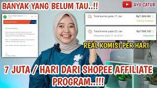 DAPAT 7 JUTA / HARI DARI SHOPEE AFFILIATE PROGRAM..!! BONGKAR RAHASIA DAPAT KOMISI BANYAK DI SHOPEE