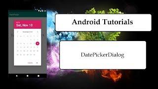 Android Studio Tutorial - DatePickerDialog