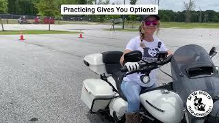 Practicing Slow Speed Maneuvers On Your Motorcycle  Gives You Options