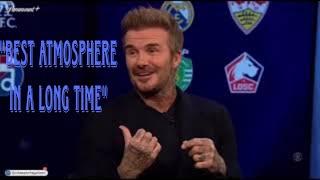 David Beckham on the atmosphere at ST ANDREWS @ Knighthead park Vs Wrexham