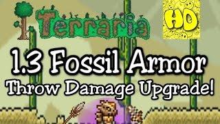 Terraria 1.3 Fossil Armor & Bone Weapons (1.3 new items and armor)