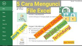 5 Cara Mudah Mengunci File Excel | Cara Proteksi file excel