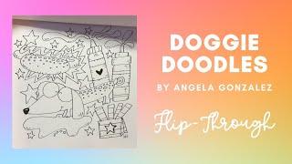 Doggie Doodles By Angela Gonzalez Colouring Book Flip Through - Adult Coloring