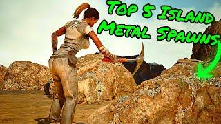 TOP 5 ISLAND METAL LOCATIONS! Where to find the best metal Spawns!!!