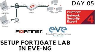Fortigate Lab Setup EVE-NG | DAY 5 | Fortinet NSE4 Training | Home Lab | 2021