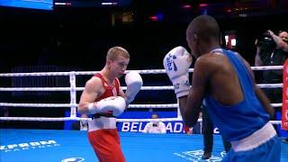 Day 6 (48kg) KARMILCHYK Yauheni (BLR) vs   MANYARA Martin (KEN) | AIBA WCHs 2021