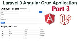 Laravel 9 Angular Crud Application Part 3