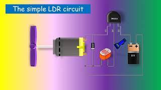 LDR Sensor training,simple electronic circuits for LDR,principle of LDR,Light dependent resistor