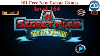 101 Free New Escape Games level 164 - A Secret Plan POLICE STATION - Complete Game